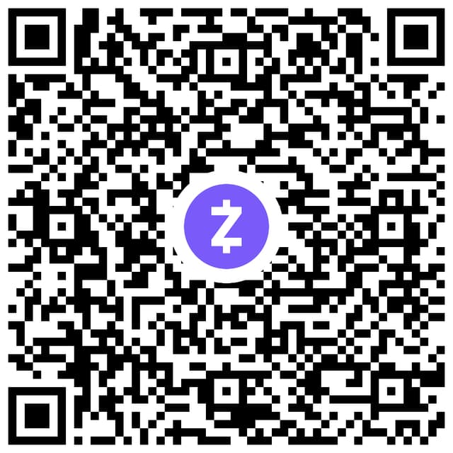 QR code for shielded ZEC donation address